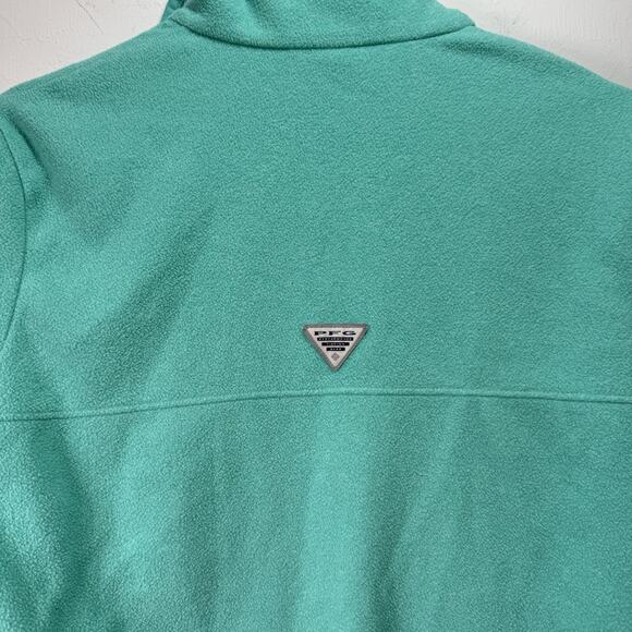 Columbia PFG Women's Turquoise Blur Fleece Pullover Sz Medium Sweatshirt - Picture 5 of 11